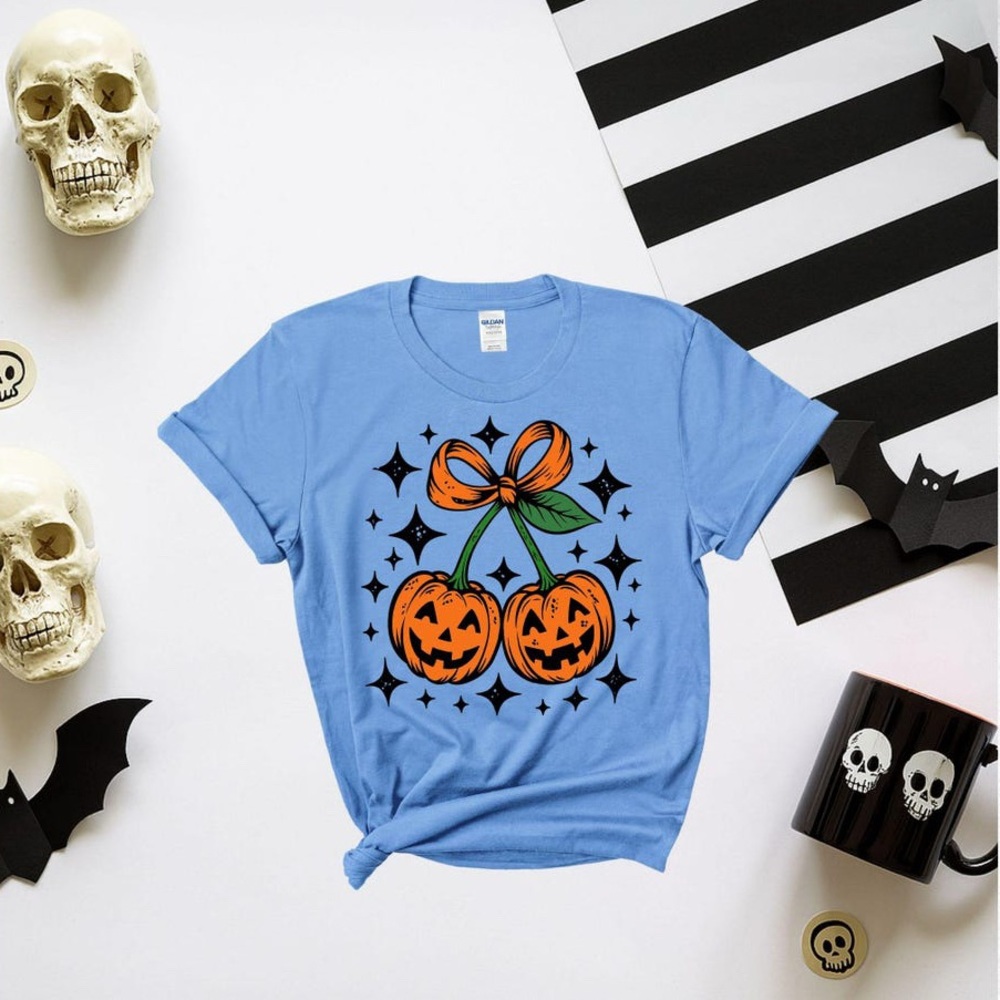 Halloween Cherries Pumpkin Shirt - Picture 7 of 7